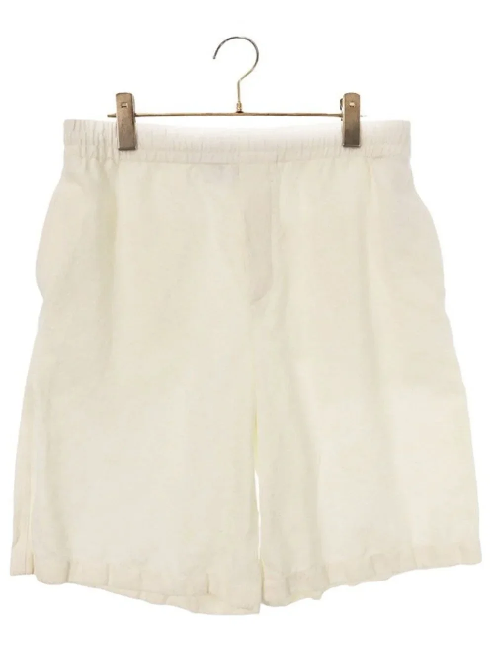 Gucci GG Logo All Over Print Linen Blend Shorts 48
